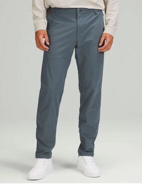 Lululemon athletica commission classic-fit pant warpstreme iron blue 30” length